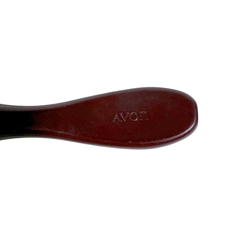 Vtg Avon Natural Performance Flair Hair Brush Brown Handle 7 Row Plastic Bristle